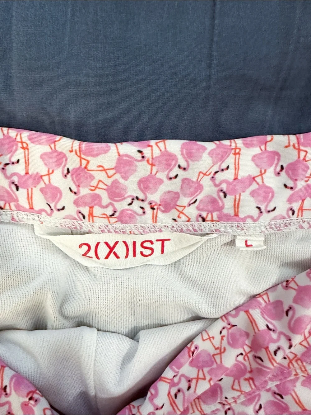 2XIST Flamingo Swim Brief MENS LARGE Sliq Rio Pink Flamingo